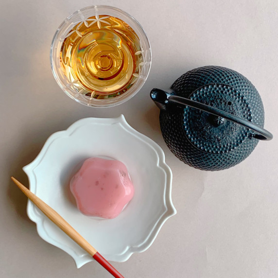 Sakura yokan jelly 