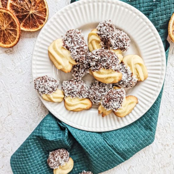Butter Cookies with Chocolate