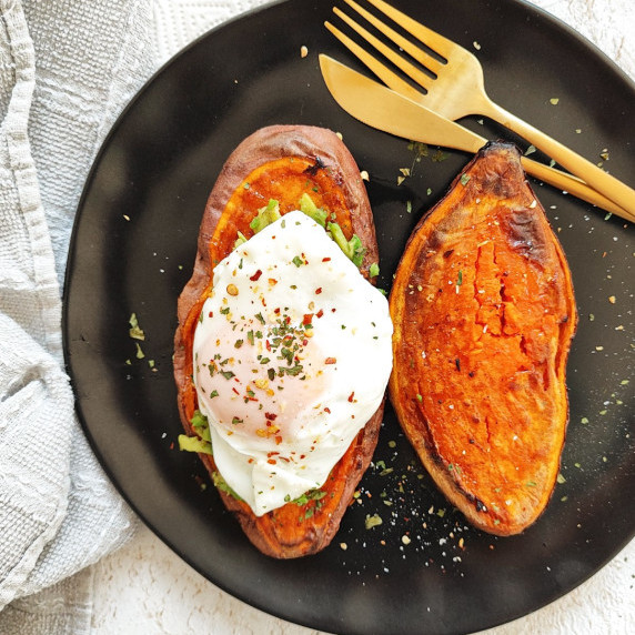 Sweet Potato with Avocado and Egg