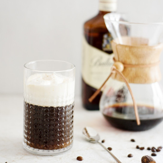 Irish Coffee with Whipped Cream
