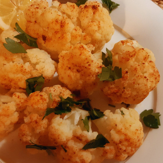 Oven-roasted cauliflower