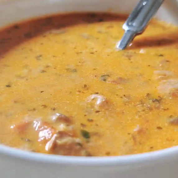 Parasol mushroom soup