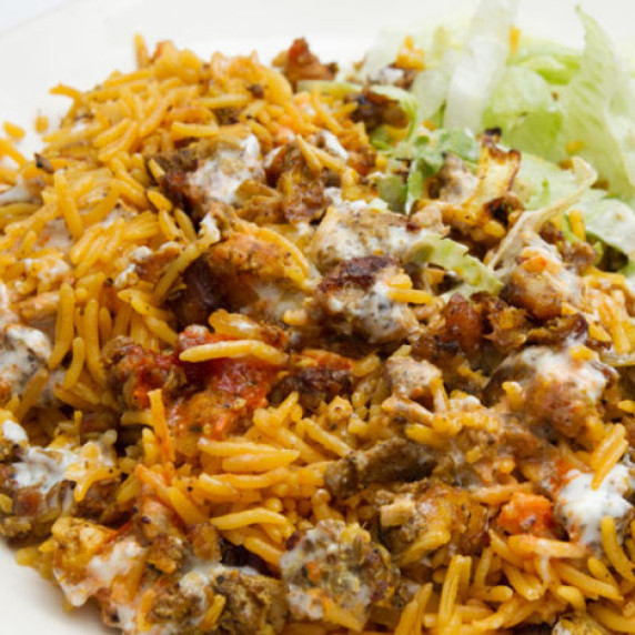 Serious Eats' Halal Cart-Style Chicken and Rice with White Sauce