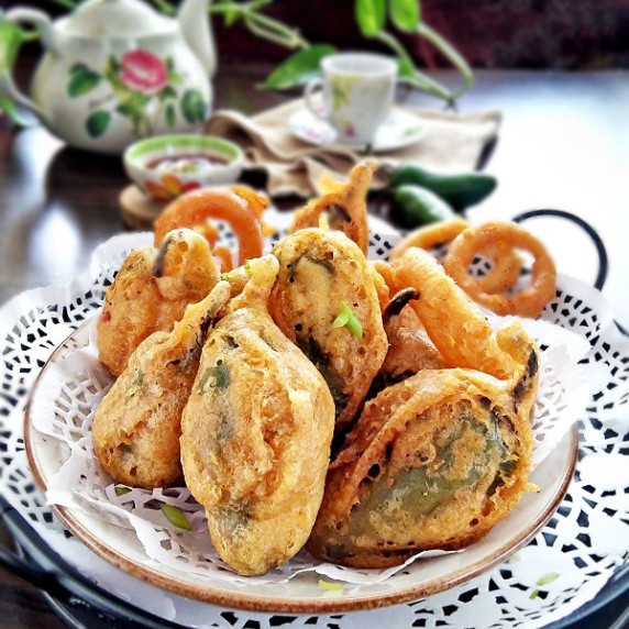 Asian style Stuffed Pepper Recipe / Cabe Hijau (jalapeno pepper) isi daging dan udang