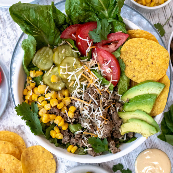cheeseburger salad bowl
