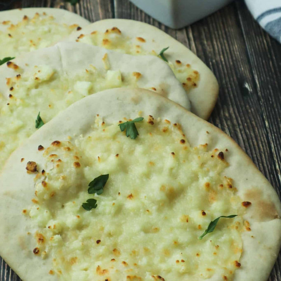 3 pieces of cheese manakish 