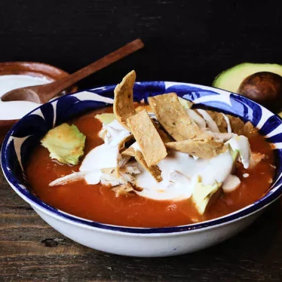 Chicken Tortilla in a bowl