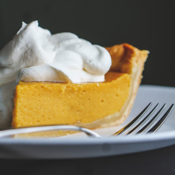 Roasted Mango Custard Pie