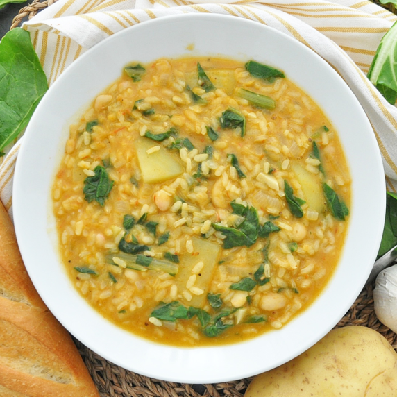 Spanish Rice with Swiss Chard
