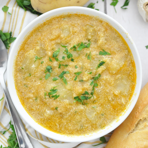 Spanish GARLIC Potato Soup