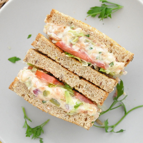 Smoked Salmon Salad Sandwich