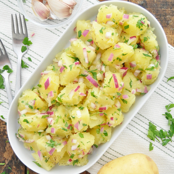 The EASIEST Potato Salad | “No Mayo” Potato Salad with Oil & Vinegar