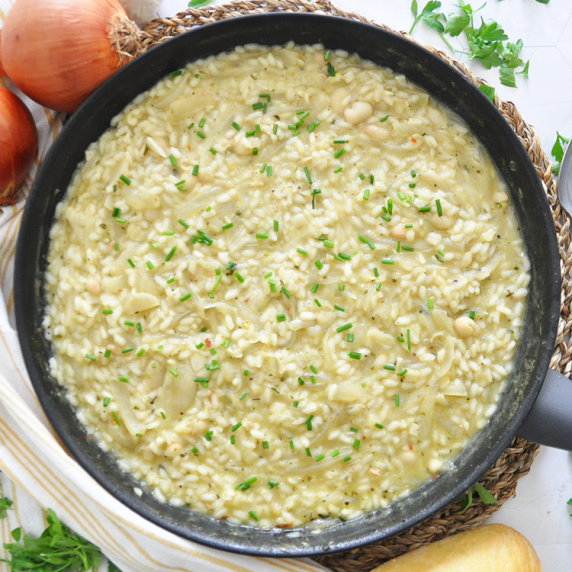 One-Pan CREAMY Onion Rice