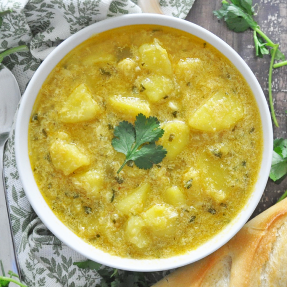 POTATO Soup from the Canary Islands