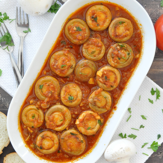 Spanish Mushrooms in Tomato Sauce