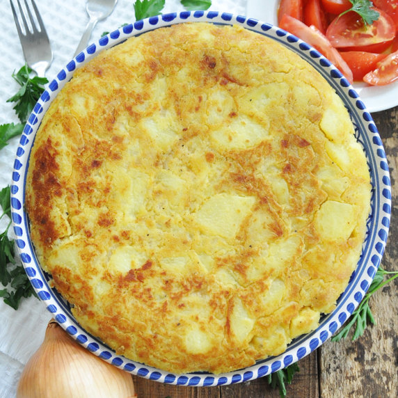 “NO EGG” Spanish Potato Omelette