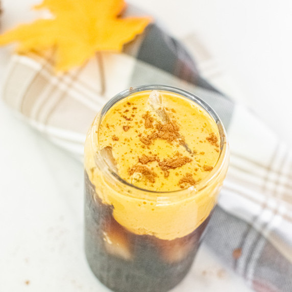 Pumpkin Ice coffee recipe cold brew cold foam