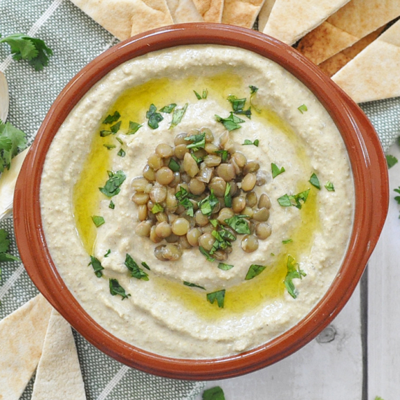 CREAMY Lentil Hummus