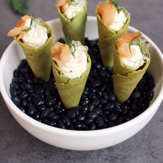 Easy Salmon Cornets
