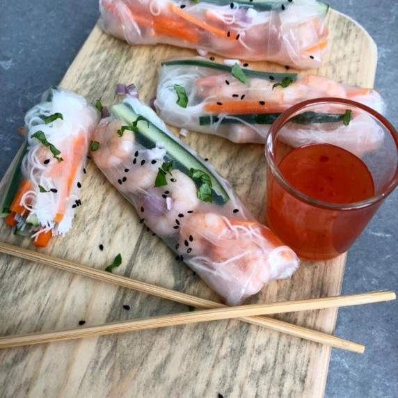 Fresh Vietnamese Shrimp Spring Rolls