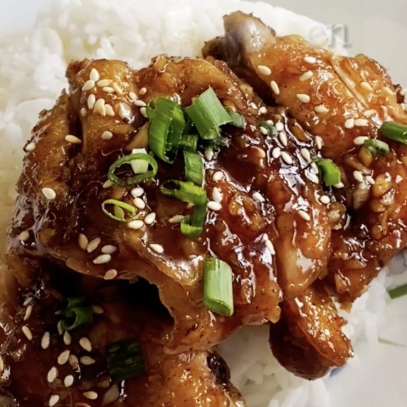 Garlic Soy Sauce Glazed Chicken