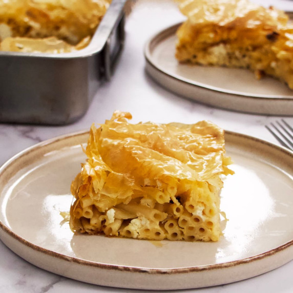 Greek Pasta Pie - Makaronopita