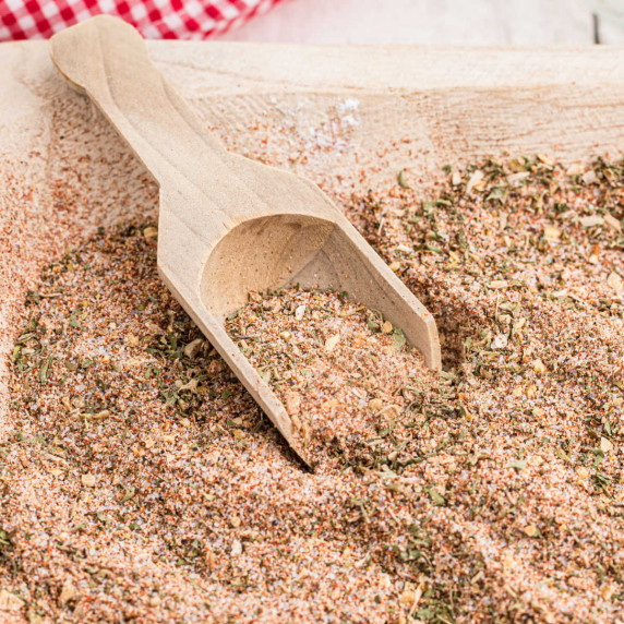 Close up of some homemade all purpose seasoning.