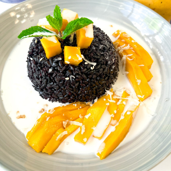 black rice pudding