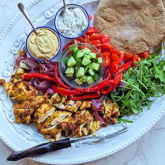 Sheet Pan Chicken Shawarma