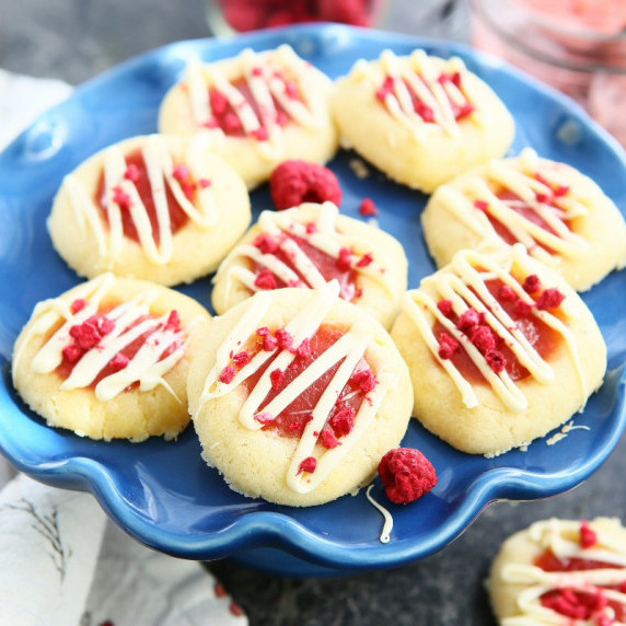 Raspberry Curd Cookies