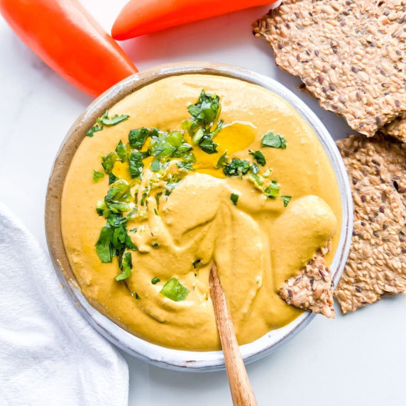 Creamy cottage cheese dip.