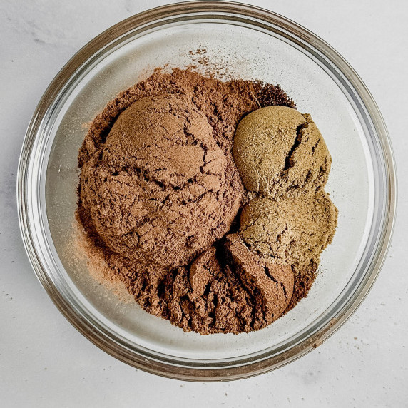 homemade pumpkin spice mix in a glass jar