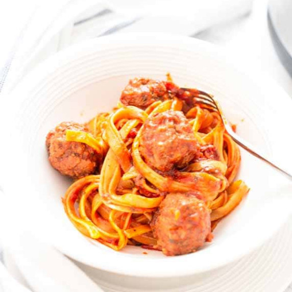 Instant Pot Pasta And Meatballs