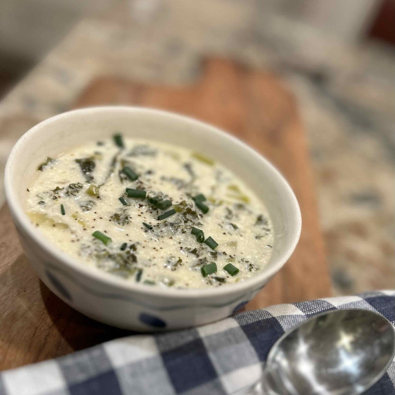 Kale Artichoke Instant Pot Soup