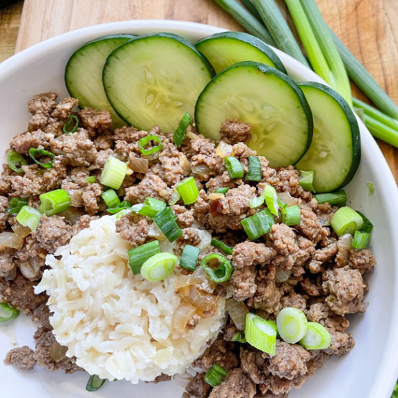 Easy Korean Ground Beef Bowl