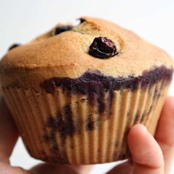 Keto blueberry muffin.
