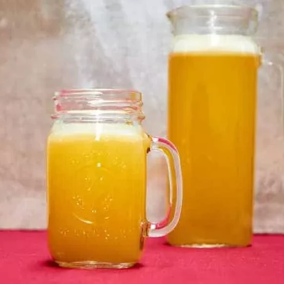 Pineapple Water - Agua de Piña in a pitcher