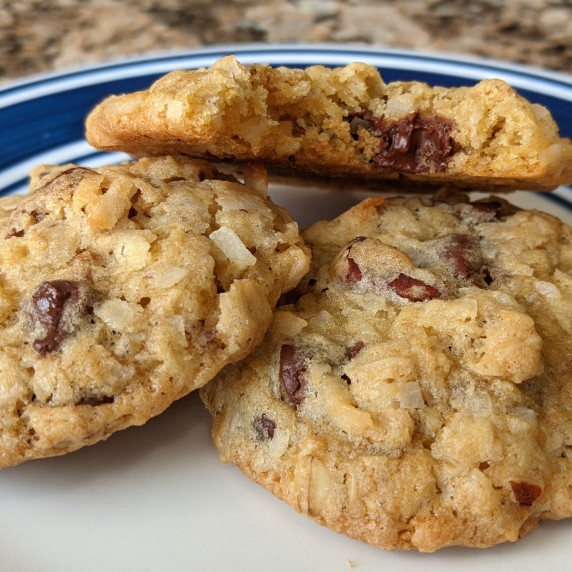 Cowboy Cookies on a Plate