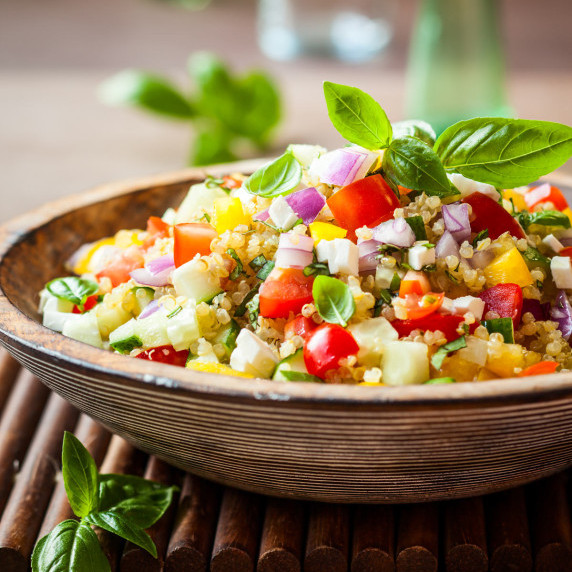 Quinoa salad in a bowl