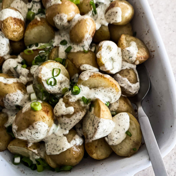  Roasted Potato Salad I LisaGCooks.com