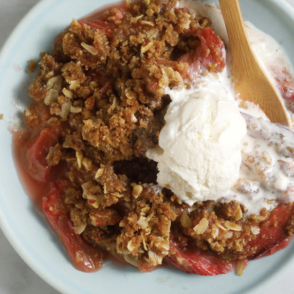 Rhubarb Crisp (Bittman)