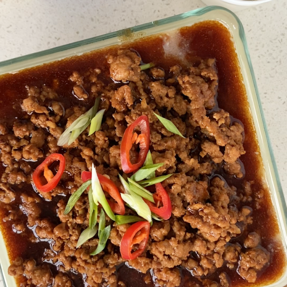 Steamed Egg With Minced Pork
