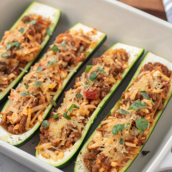 vegan italian stuffed zucchini boats