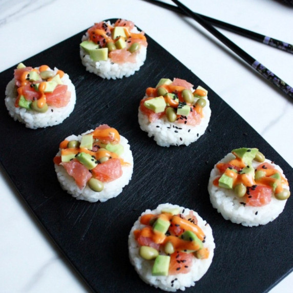 Sushi Bites with Salmon