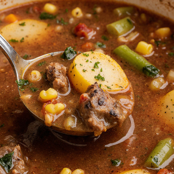This simple, one-pot soup is chock full of vegetables and can be customized as you wish.