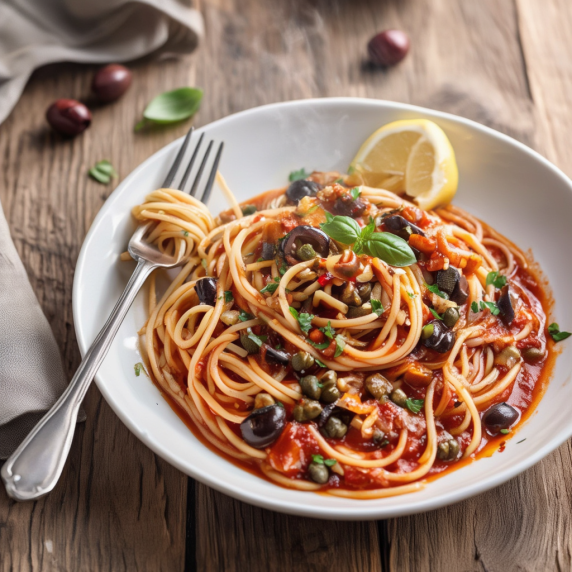 Vegan Spaghetti Puttanesca
