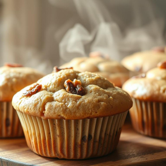 Vegan banana bread muffins