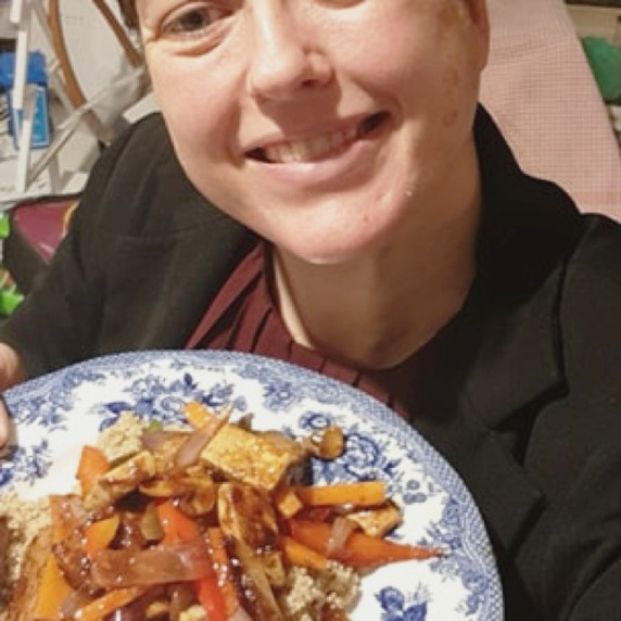Vegan Rainbow stir fry recipe khal.com 