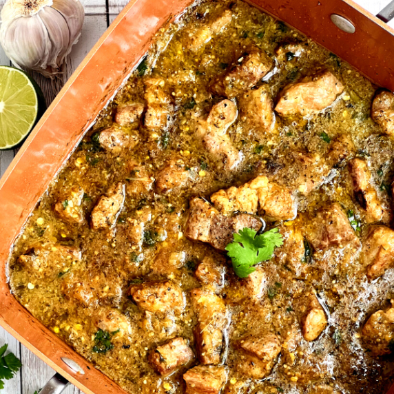 authentic chile verde recipe in pan