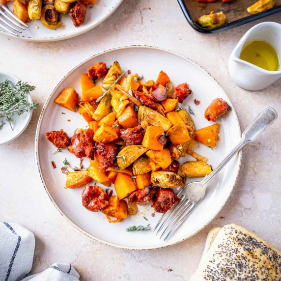 Brussel Sprout Sweet Potato Breakfast